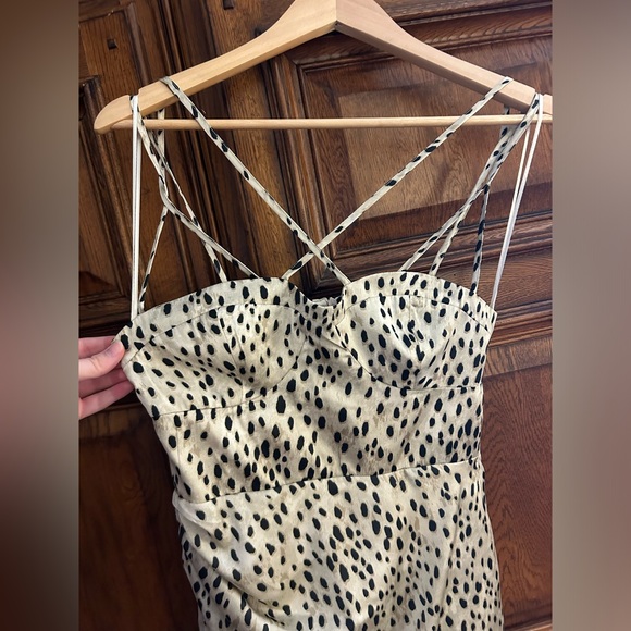 Zara animal print satin mini dress - Picture 2 of 4